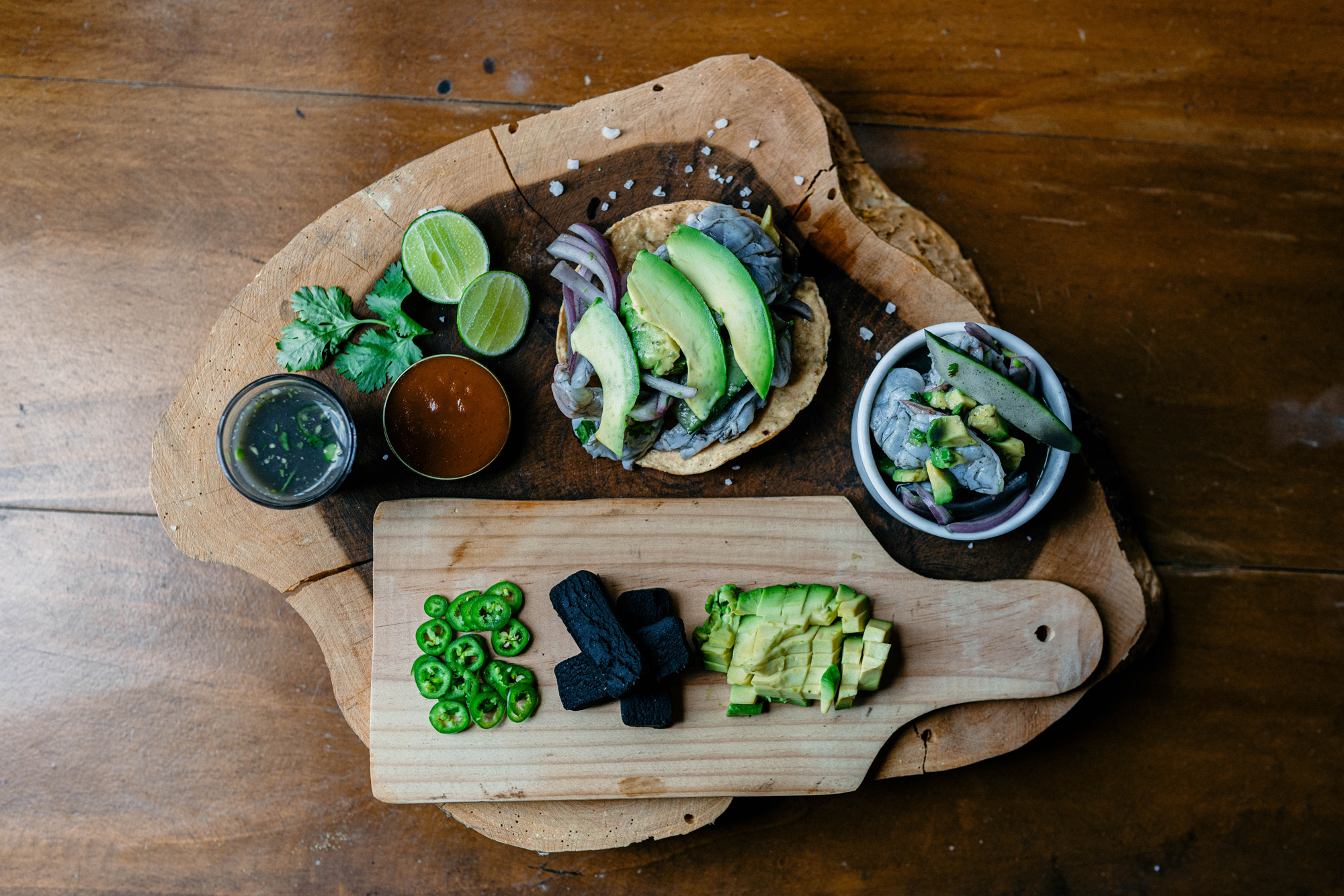 Mejor aguachile negro de camaron en Barrio Antiguo, Monterrey